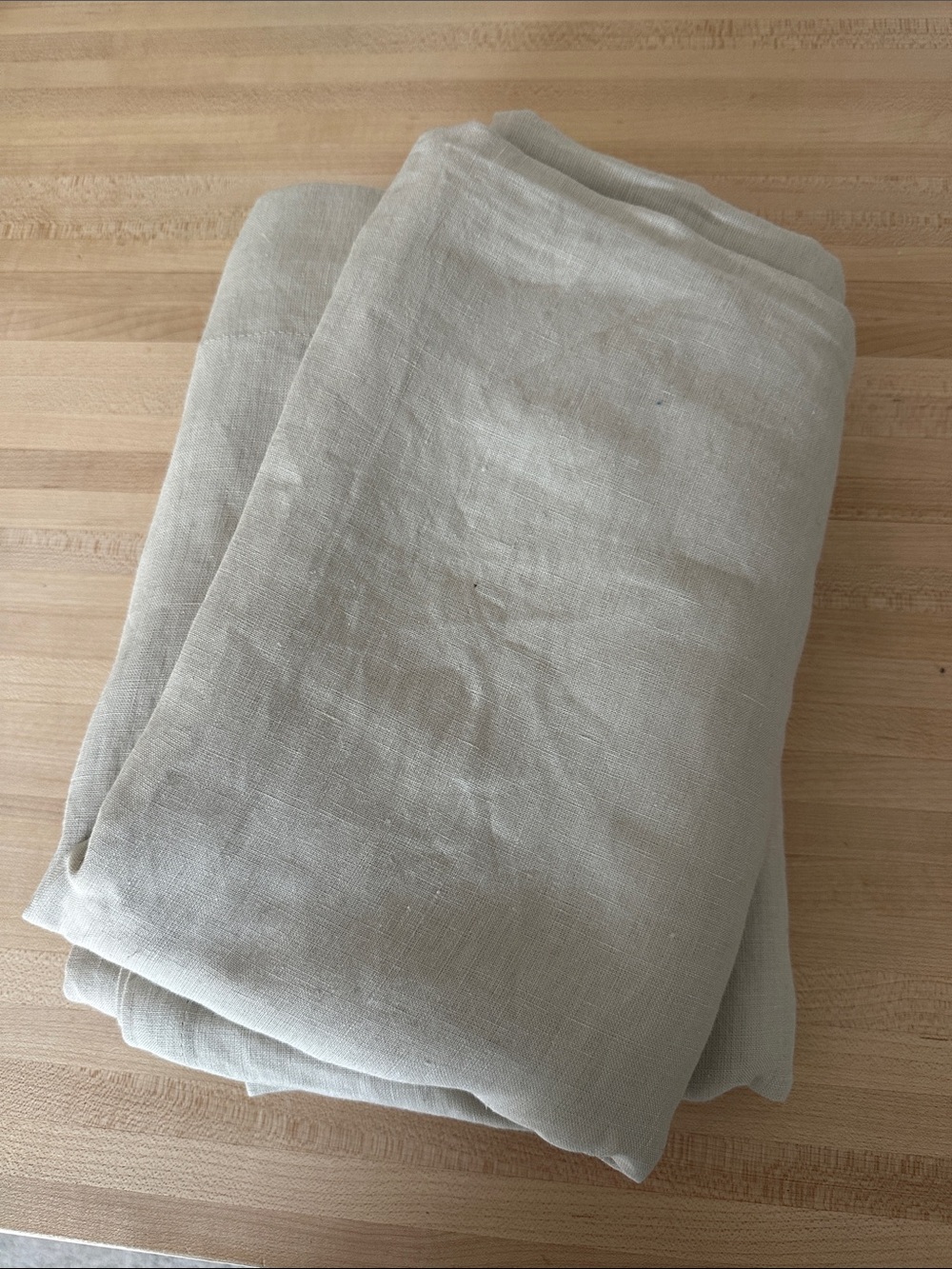 Organic linen curtain panels (2)
